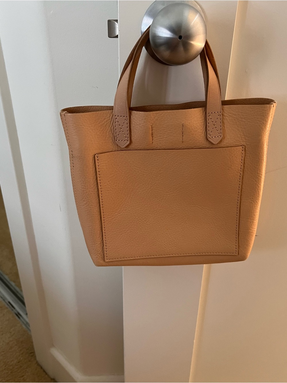 Madewell Small Transport Tote Tan Leather Bag